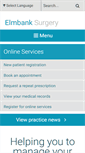 Mobile Screenshot of elmbanksurgery.nhs.uk